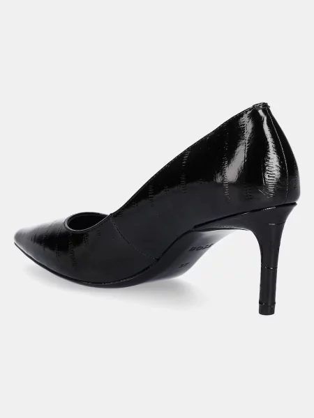 Pantofi cu toc Boss din piele negru