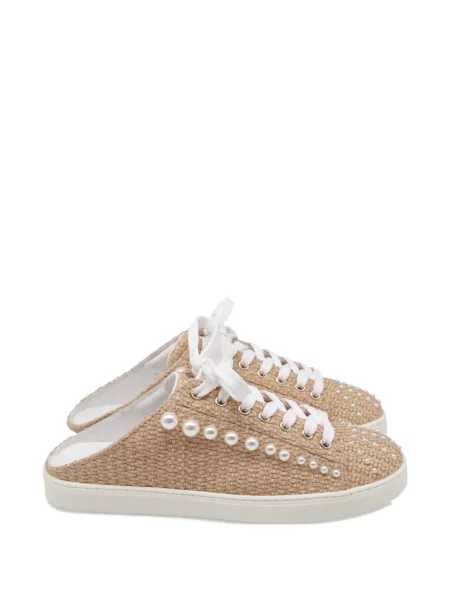 Papuci tip mules Stuart Weitzman cu perle
