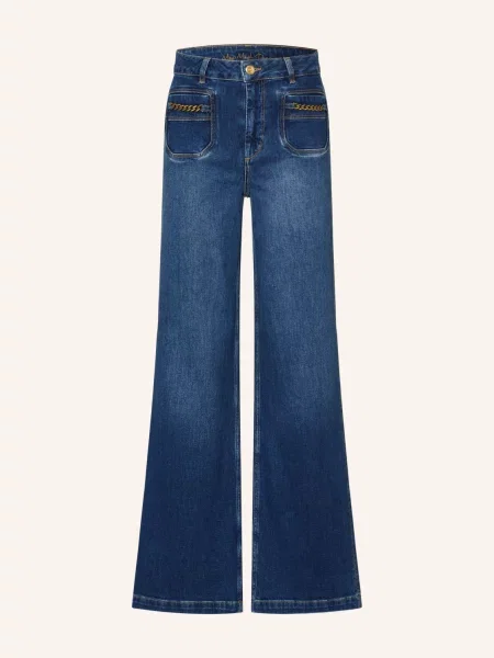 Mos Mosh Široké Džíny Mmcolette dark blue modré