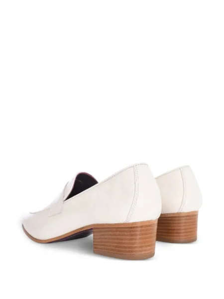 Pantofi cu toc Bougeotte din piele alb