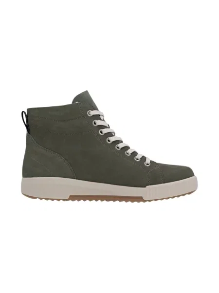 Sneakersy Rieker zamszowe zielone