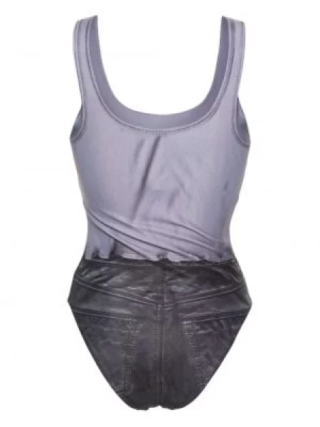 Raštuotas maudymosi kostiumėlis Acne Studios juoda