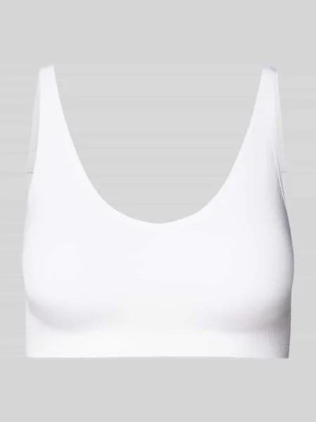 Biustonosz miękki w jednolitym kolorze model ‘Classic’ Schiesser biały