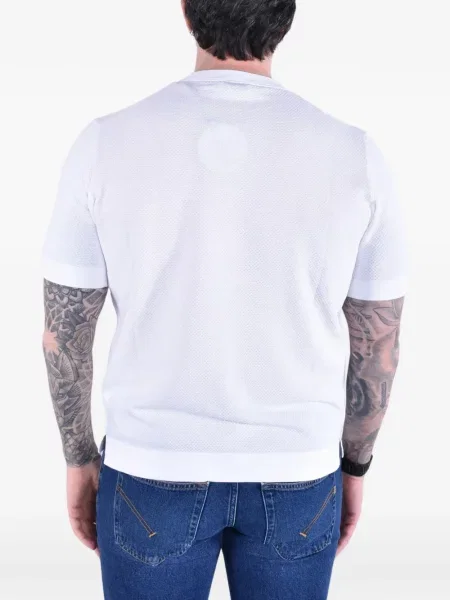 Tricou Kangra cu decolteu rotund alb