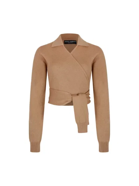 Kardigan Dolce And Gabbana wiązany beżowy