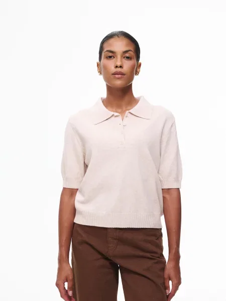 Поло Solmar молочний нейлон/поліестер