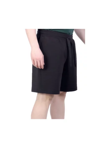 Bermudy Emporio Armani Ea7 w serca z logo czarne