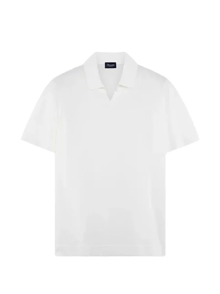 Scurt tricou Drumohr alb