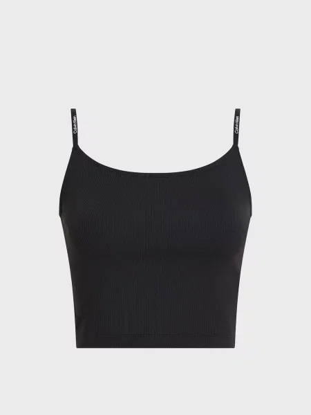 Топ Calvin Klein Jeans з ремінцями чорний