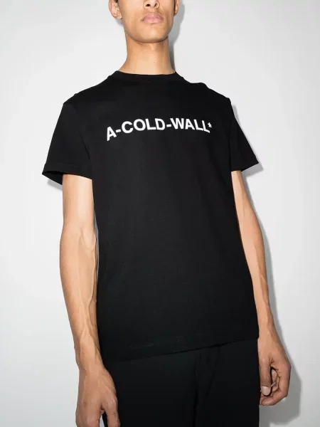 Raštuotas marškinėliai A-cold-wall* juoda