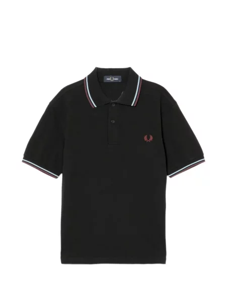 Tricou polo Fred Perry scurt negru