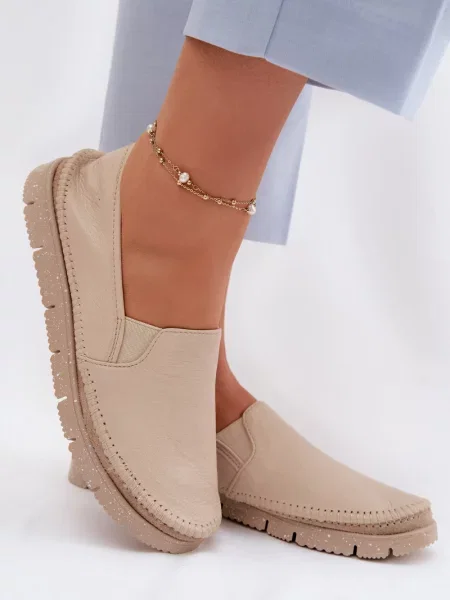 Usnjeni telovnik Maciejka bež