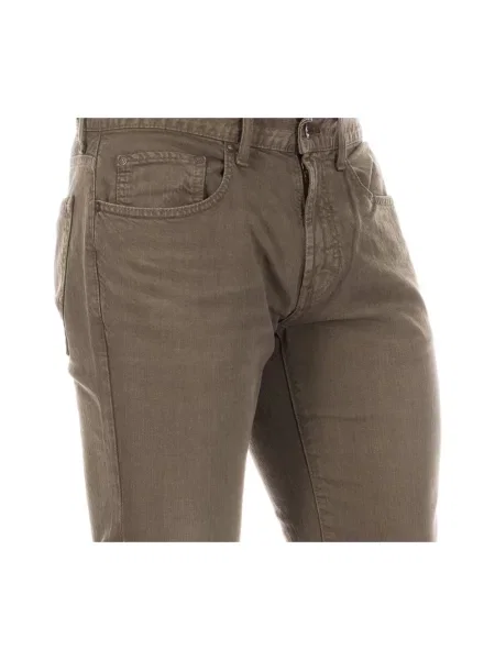 Jeansy straight leg Nautica brązowe