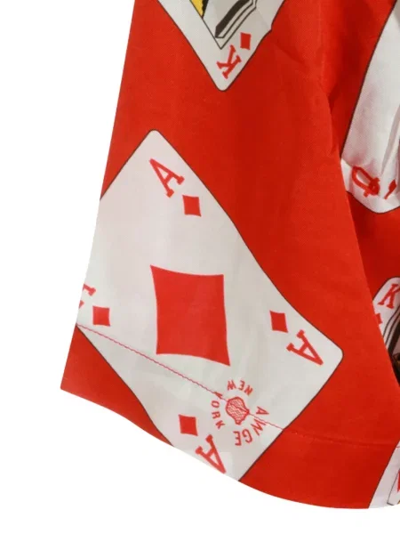 Rövid ing Awge nyomtatás piros