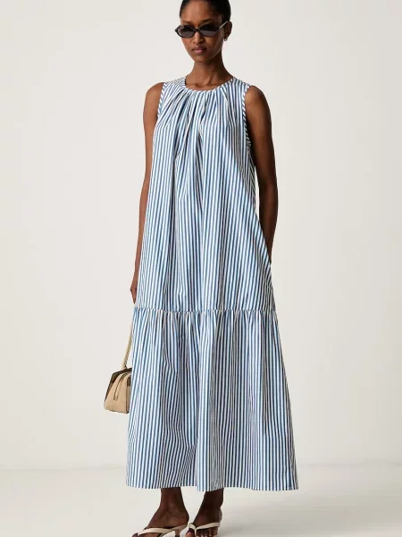 Weekend Max Mara rochie de vară din WKDCAPO albastru