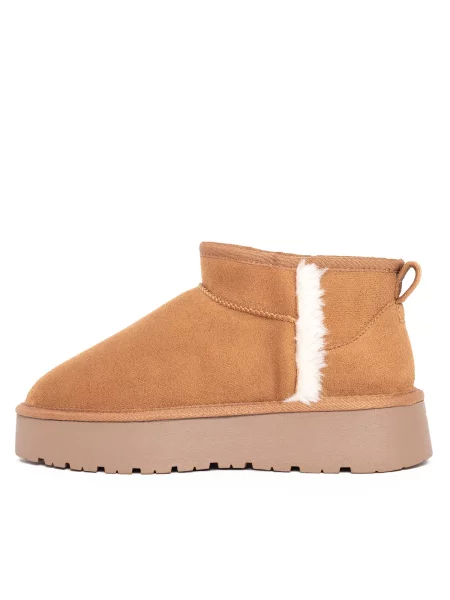 Island Boot Kozačky ZIAI / kaštanově hnědá