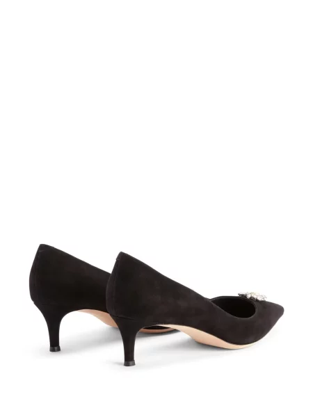 Pantofi cu toc Giuseppe Zanotti din piele de cristal negru