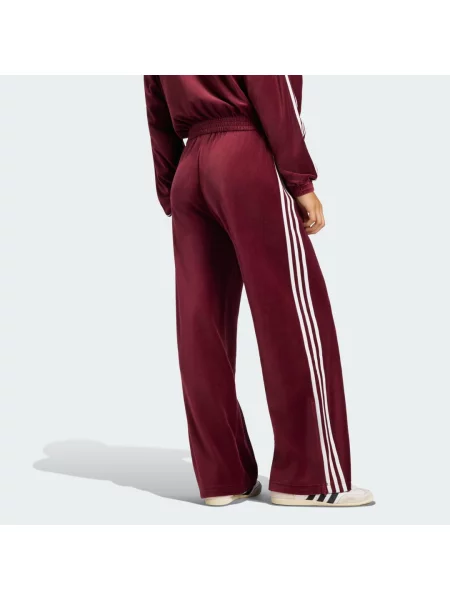 SPODNIE DRESOWE PLEATED VELOUR czerwone