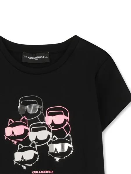 Рокля тип риза Karl Lagerfeld черно