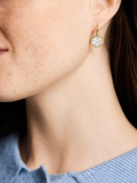 FOSSIL Cercei pastel / galben auriu / roz albastru