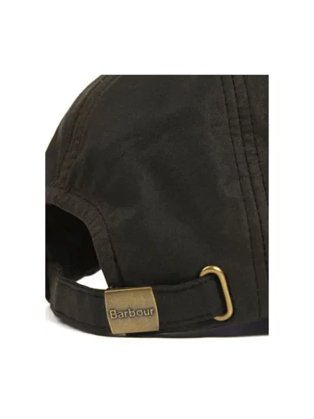 Barbour czapka z daszkiem gładka zielony