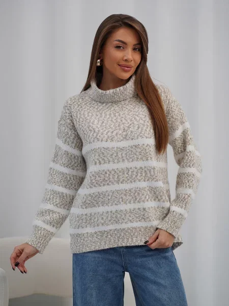 Светр ISSA Plus кашемір коричневий