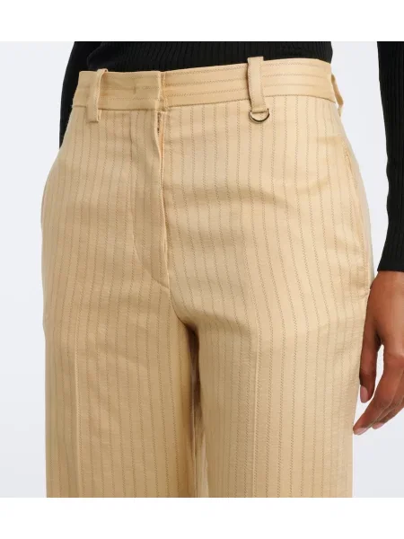 Pantaloni Isabel Marant de lână bej