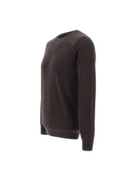 Sweter Kangra wełniany brązowy