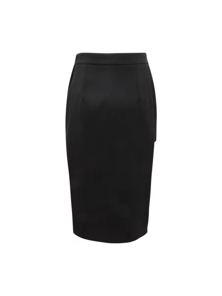 Spódnica midi Elisabetta Franchi ze stretchu czarna