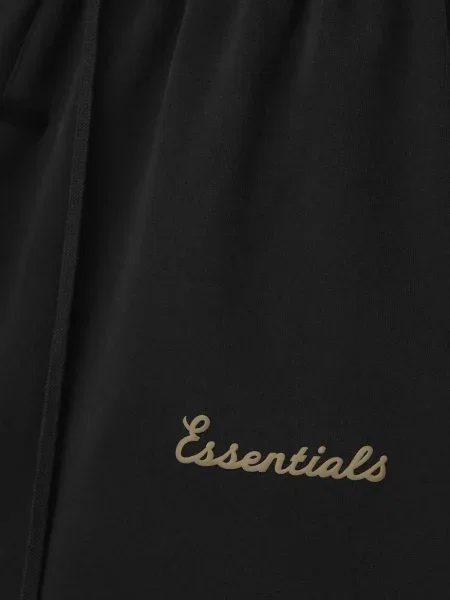 Klasične vezica za zatezanje kratke hlače Fear Of God Essentials crna