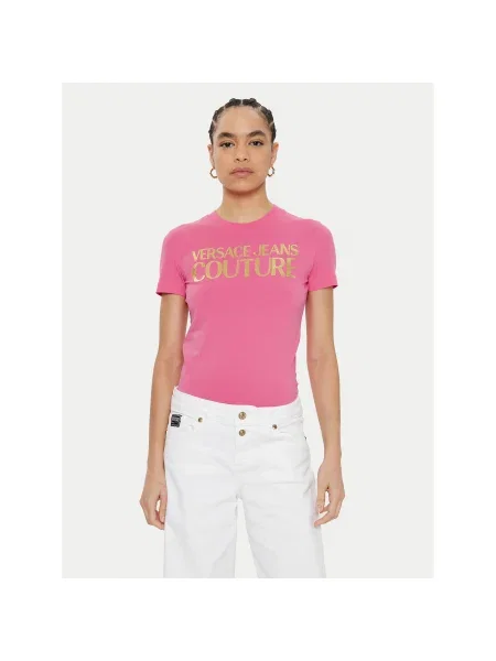 Versace Jeans Couture Póló Regular Fit rózsaszín