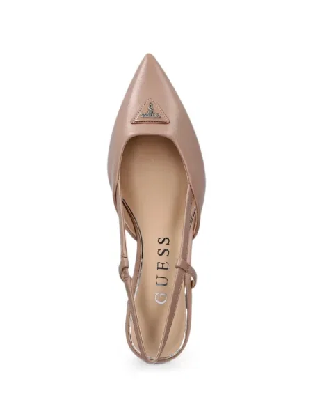 Pantofi cu toc Guess slingback cu autograf