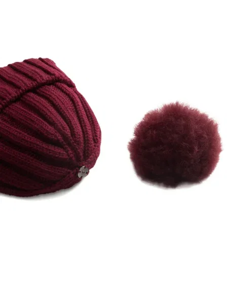Căciulă Woolrich cu pompoane roșu
