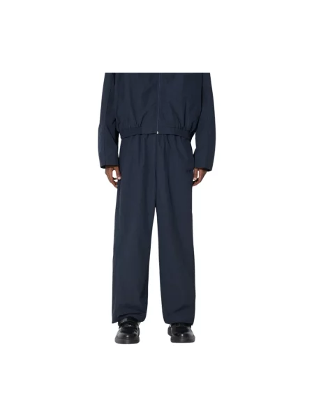 AMBUSH spodnie Track Pants granatowy proste niebieskie