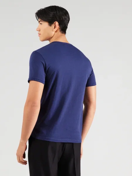 Emporio Armani Tričko námornícka modrá / bordová čierna