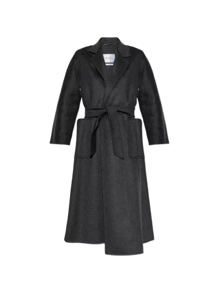 Cu centură palton Max Mara gri