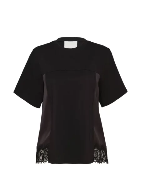 Tricou 3.1 Phillip Lim din dantelă negru