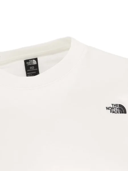 Тениска The North Face бродирана бяло