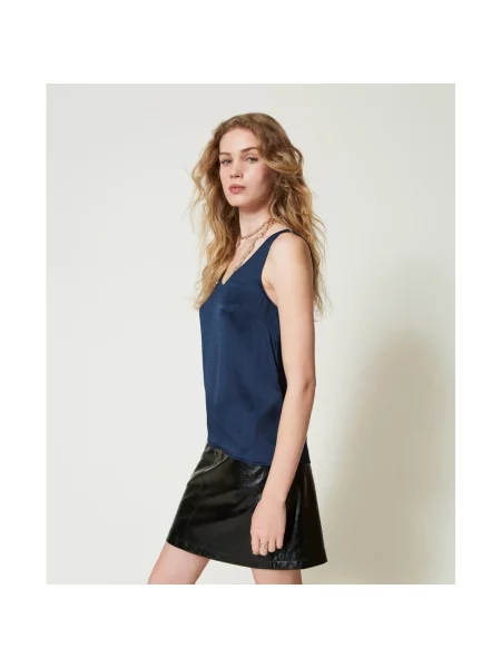 Top Twinset niebieski