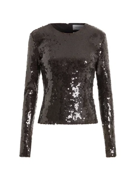 Top 16arlington cu paiete lung negru