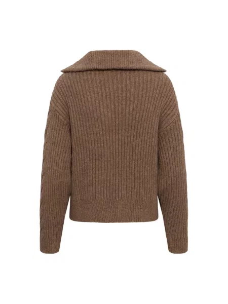 Dzianinowy sweter Saint Tropez brązowy
