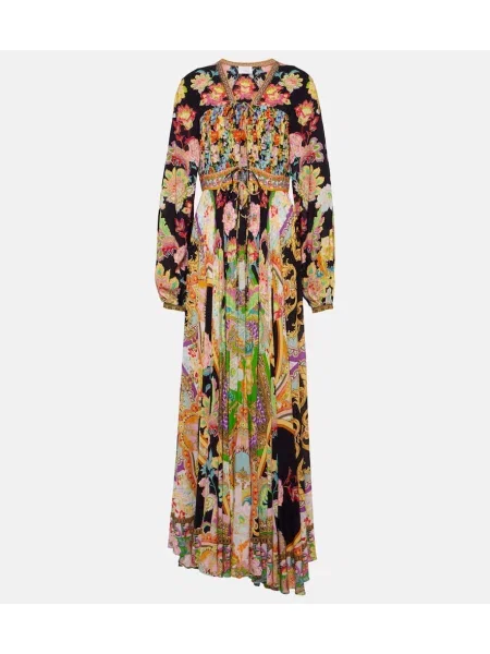 Rochie maxi Camilla cu imagine de costum