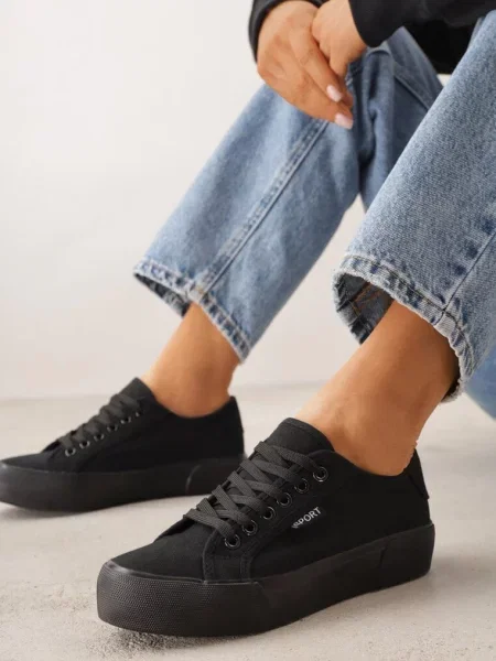 Teniși înalți Rioselle negri