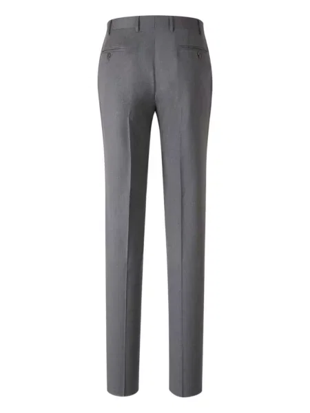 Cu centură pantaloni Canali de lână gri