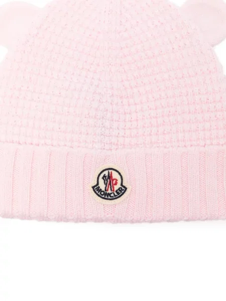 Czapka dziecięca Moncler Enfant różowa