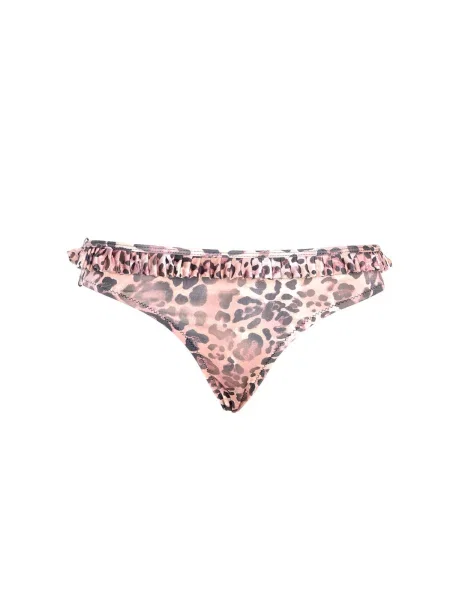 Bikini Trendyol z nadrukiem w panterkę różowe