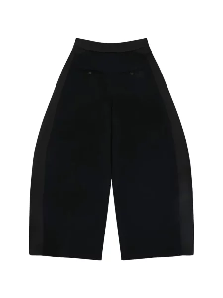Pantaloni Entire Studios din satin negru