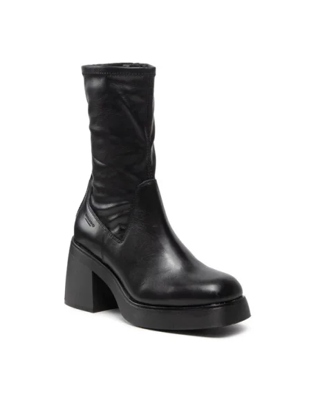 Vagabond Shoemakers bokacsizma Brooke női magassarkú fekete