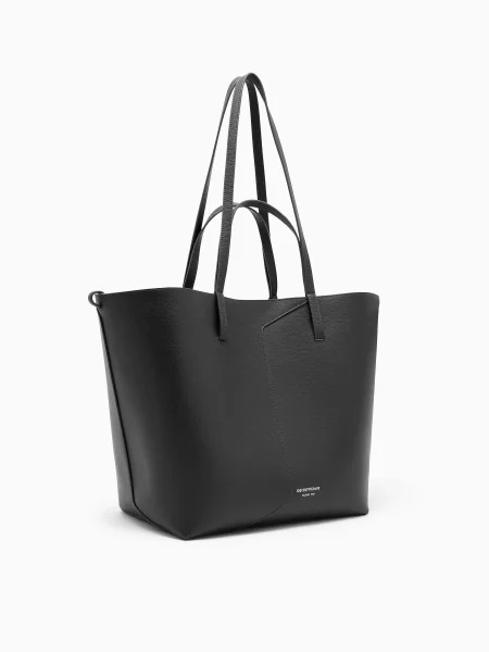 Кожаная сумка Emporio Armani черная