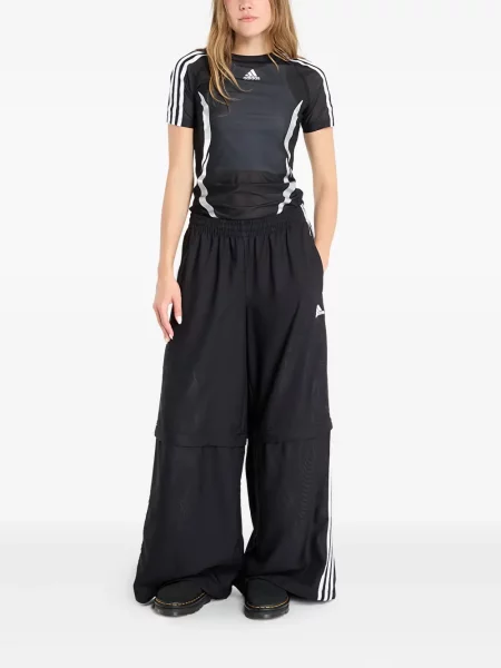 Șosete Adidas cu dungi cu tepi plasă maro